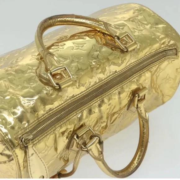 Louis Vuitton Gold Speedy 30 Monogram Mirror - Picture 2 of 10